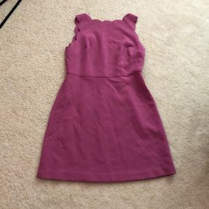 Magenta scalloped dress